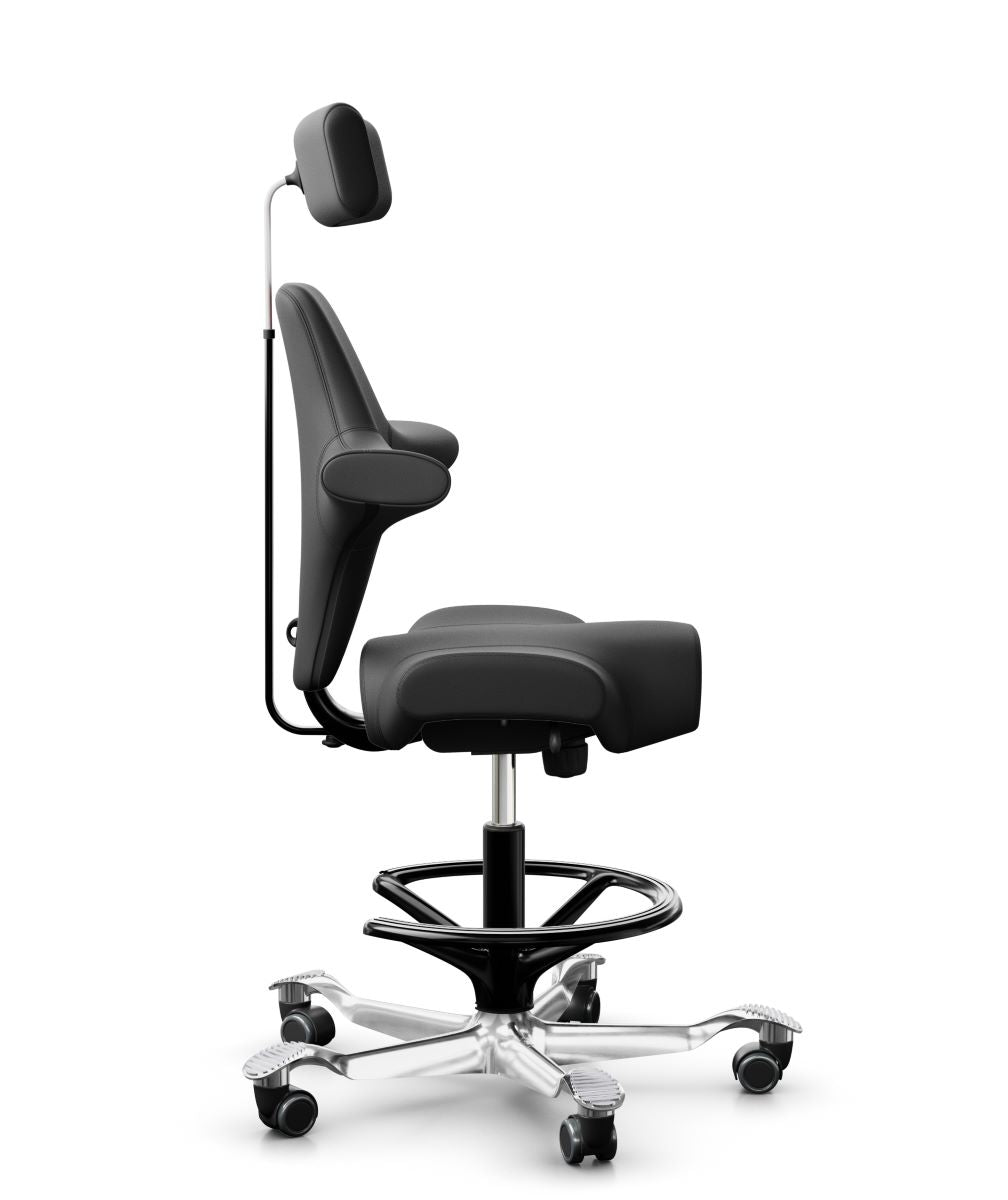 HAG Capisco 8107 – mit Nackenstütze in Leder ELMOSOFT