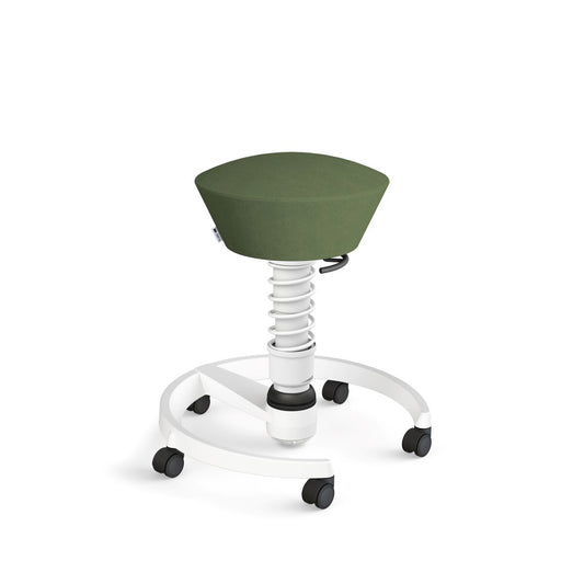 Swopper mit Rollen von Aeris / Mikrofaser grün